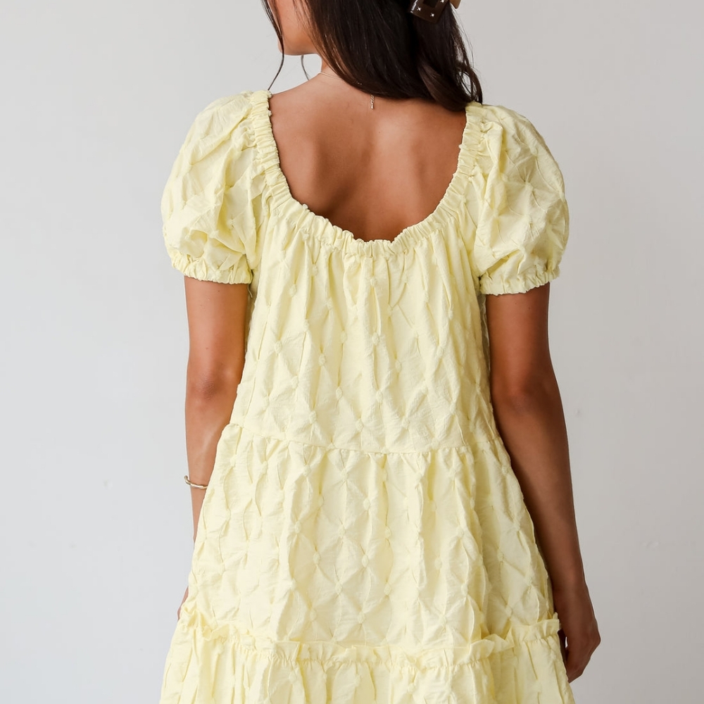 Yellow Baby Doll Dress - Picture 3 of 6